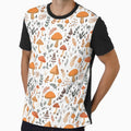 Cute Floral Mushroom Pattern by Minima-Vulpes