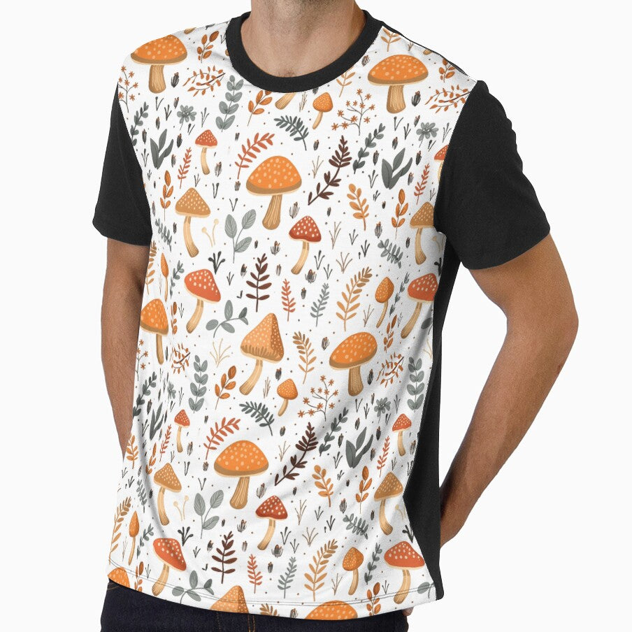 Cute Floral Mushroom Pattern by Minima-Vulpes