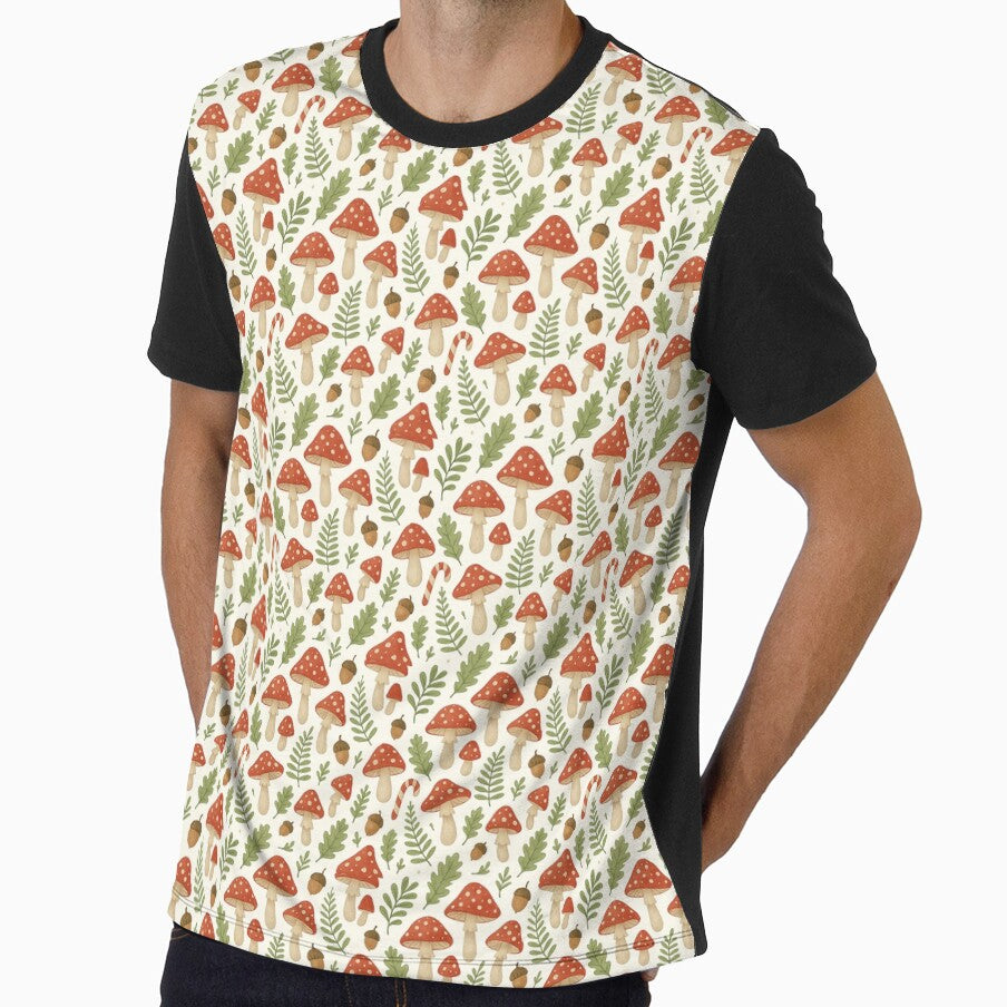 Cottagecore Mushroom Forest Seamless Pattern by crazypattern