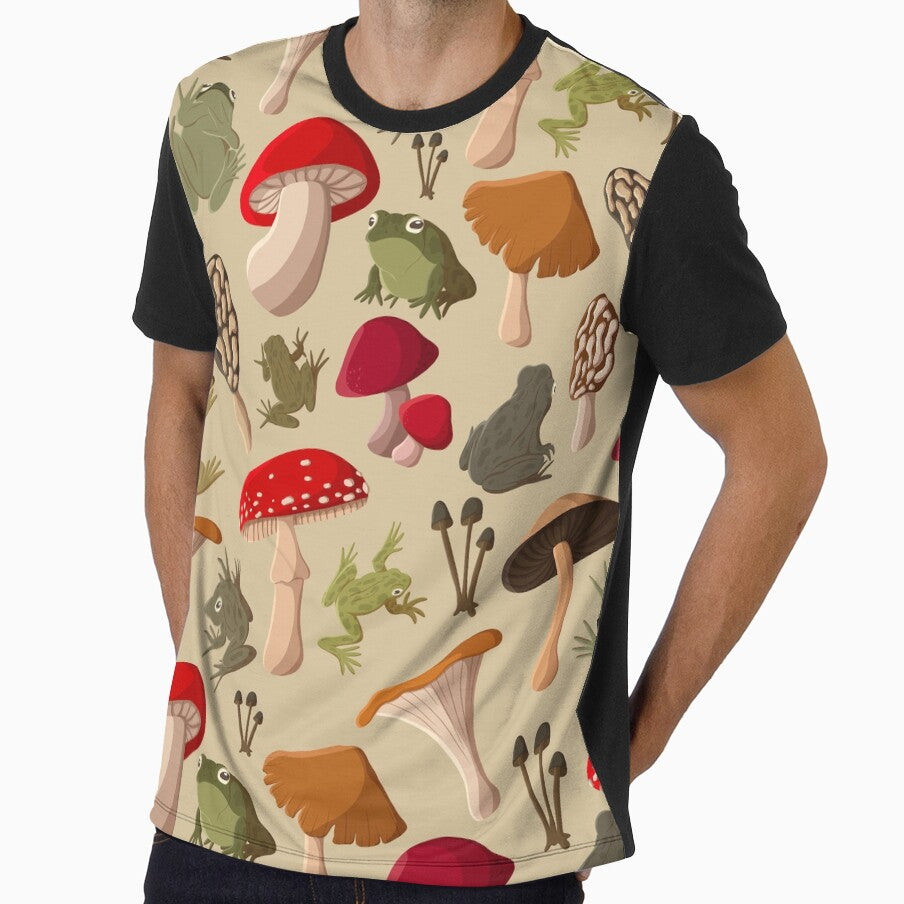 Frogs and Mushrooms by Flynnsdrawings