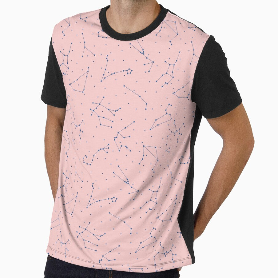 Pink and Navy Zodiac Constellations by fairy911911