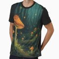 Enchanted Forest Magic Mushrooms Fireflies by AEVORI