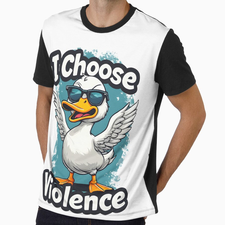 I Choose Violence – Cute Psycho Duck Meme by owi-art