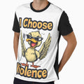 I Choose Violence – Kawaii Angry Duck funny Meme by owi-art
