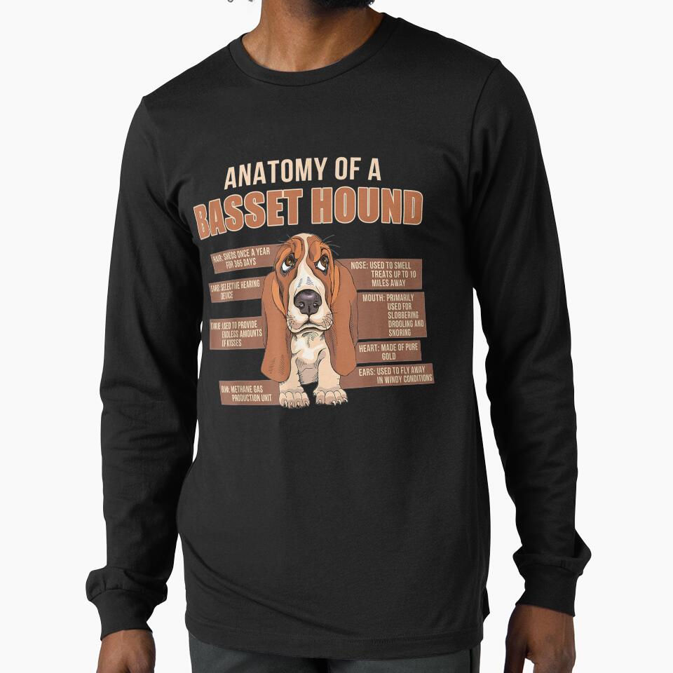 Anatomy Of A Basset Hound Funny Dogs Lover by beatabea
