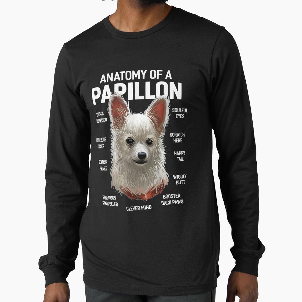 Dogs 365 Anatomy Of A Papillion Dog Funny Gift by sheilase