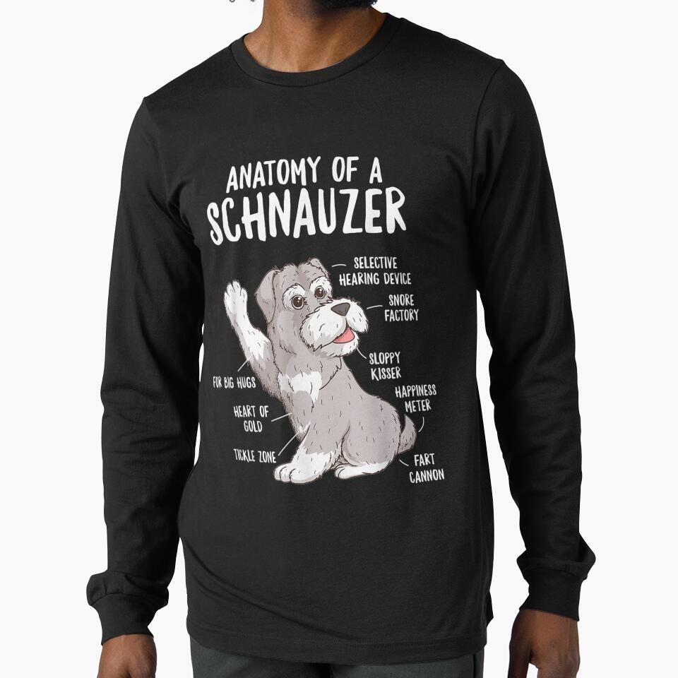 Anatomy Schnauzer Puppy Owner Funny Cute by dianev79