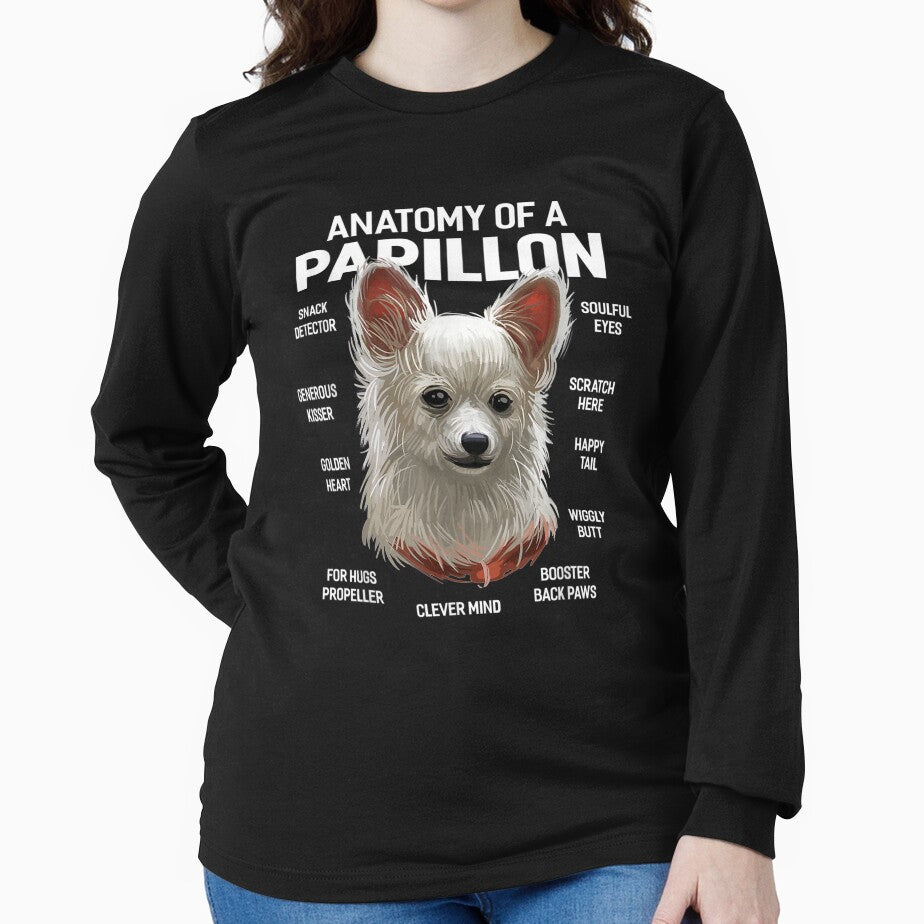 Dogs 365 Anatomy Of A Papillion Dog Funny Gift by sheilase