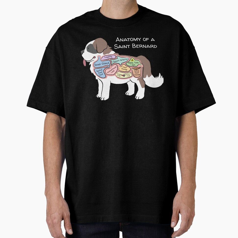 Anatomy of a Saint Bernard - Light Text by PemiDoodle