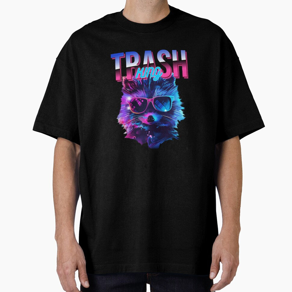 Trash King Crazy Raccoon T-Shirt by BoonandCo