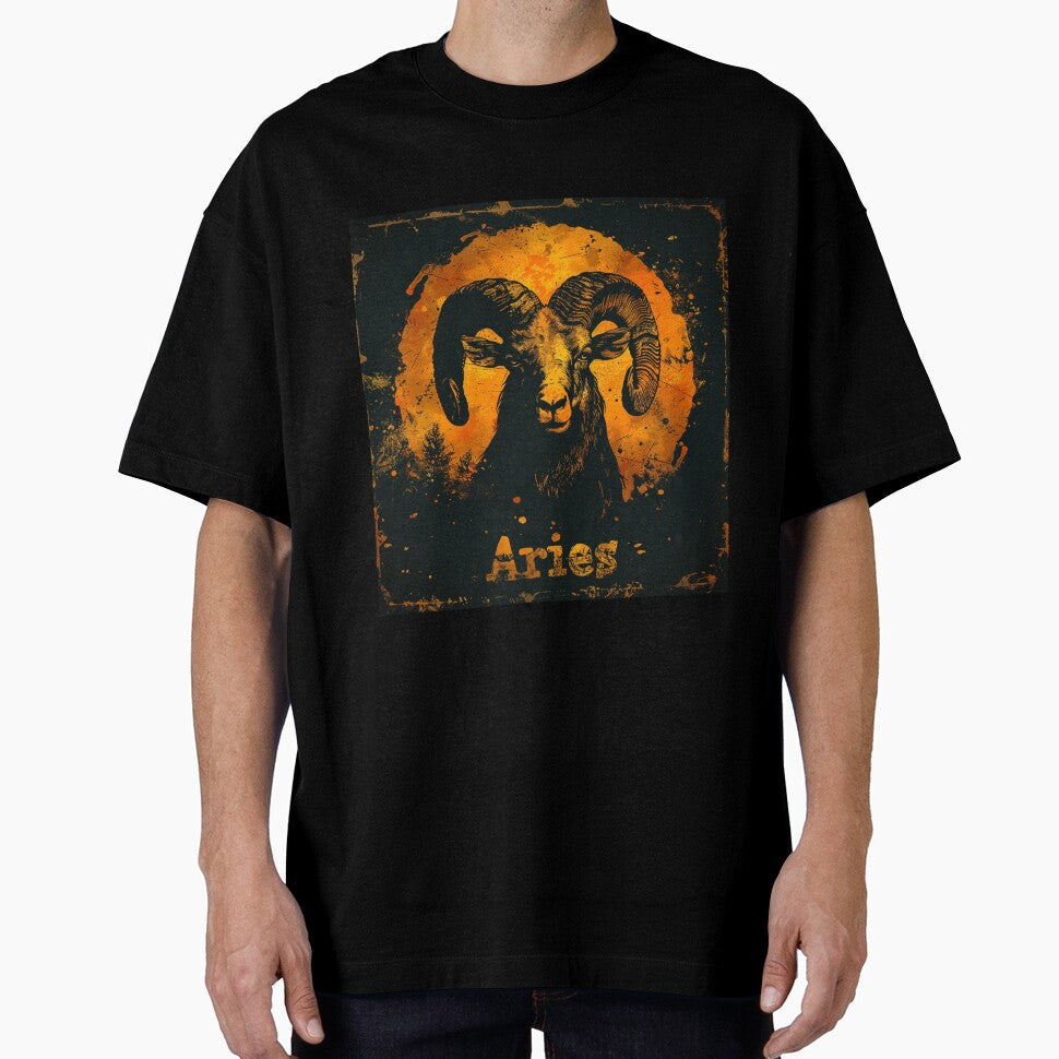 Grunge Style Aries Zodiac Sign by AiHead