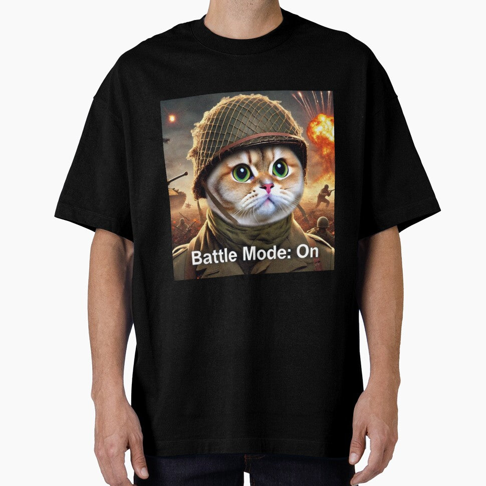 Funny War Cat Meme Battle Mode: ON by CatmemesArt