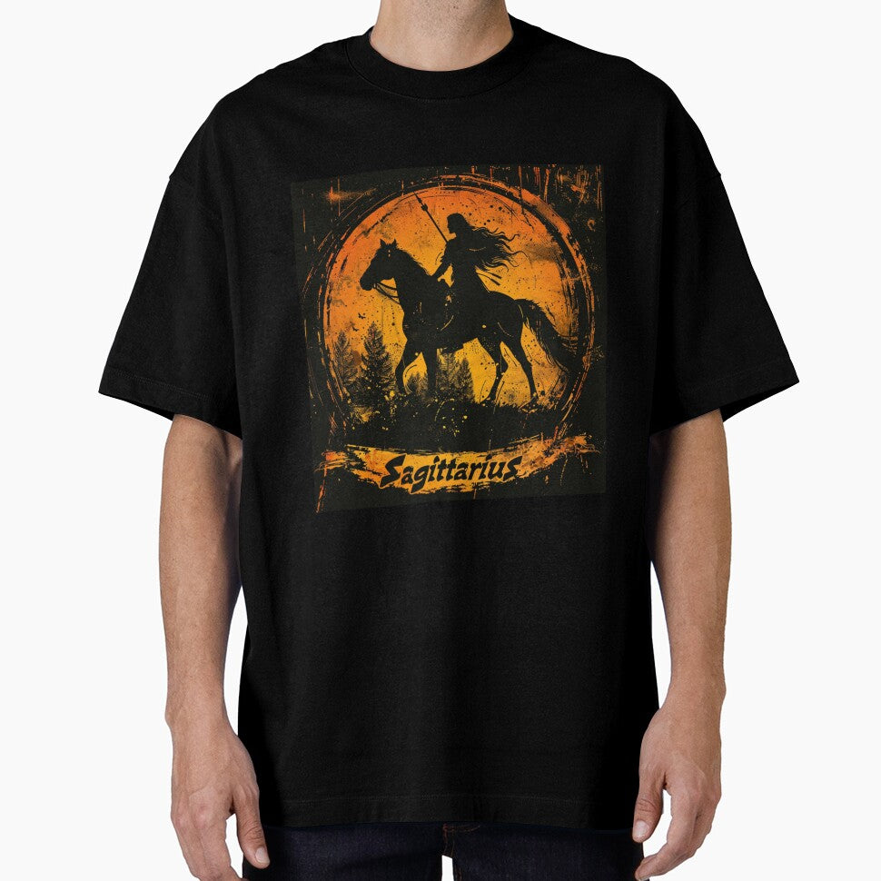 Grunge Style Sagittarius Zodiac Sign by AiHead