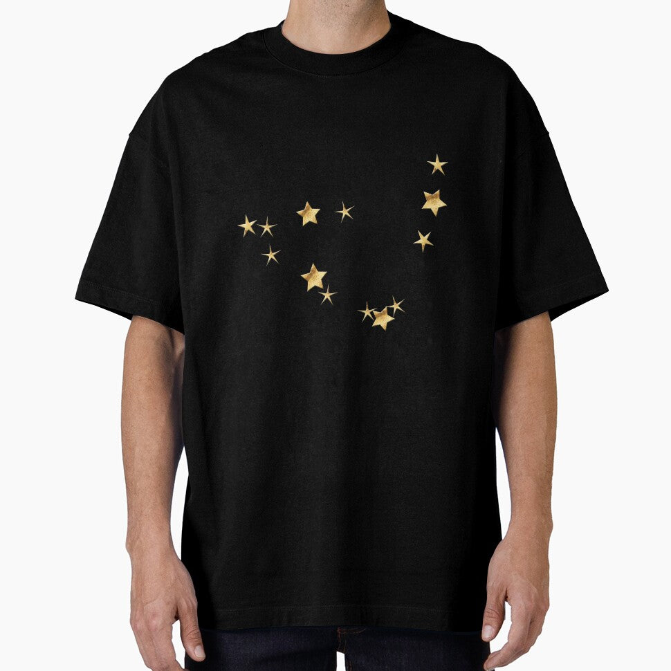Capricorn Golden Stars Constellation by Lelibeth