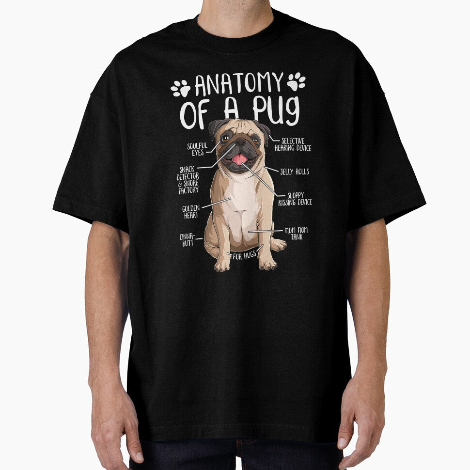 Funny Pug Dog Anatomy Dog Owner Dog Lover by lanynx design