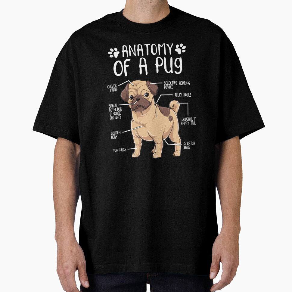 Funny Pug Anatomy Dog Owner Dog Lover by lanynx design