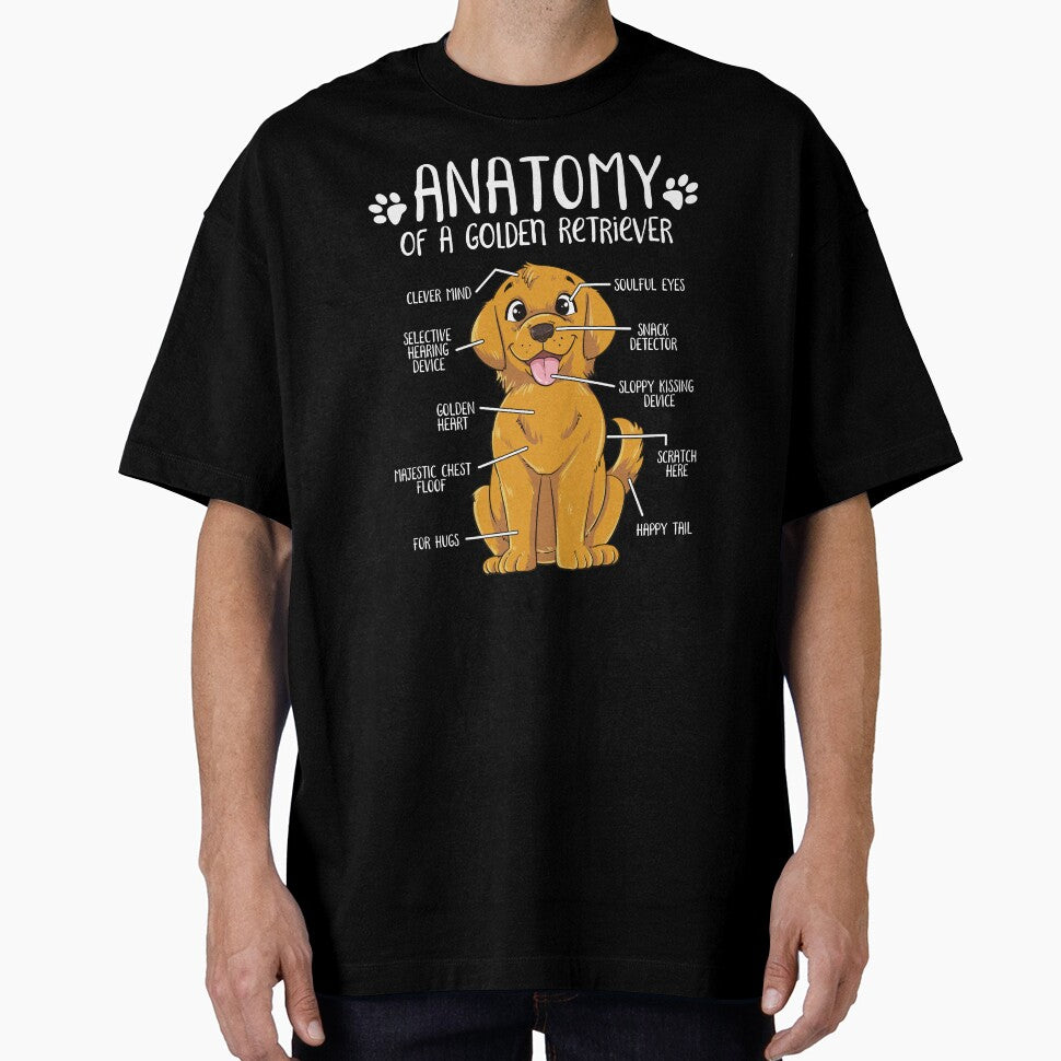 Funny Golden Retriever Anatomy Dog Owner Dog Lover by lanynx design