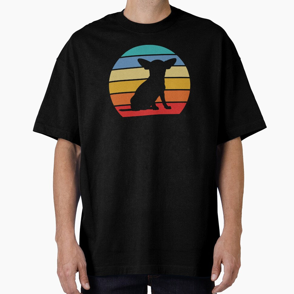 Chihuahua Dog Retro Sunset by playloud