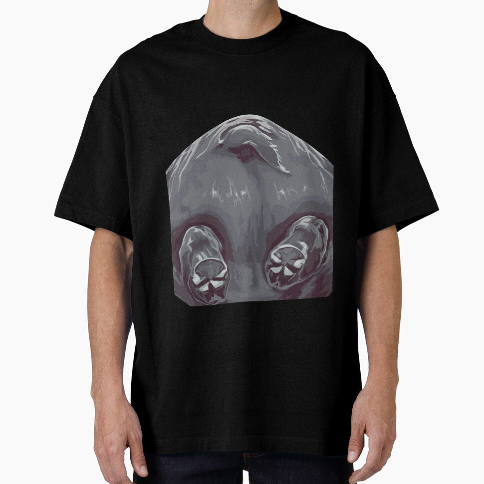 Hippo butt, large print white edition by bye-then