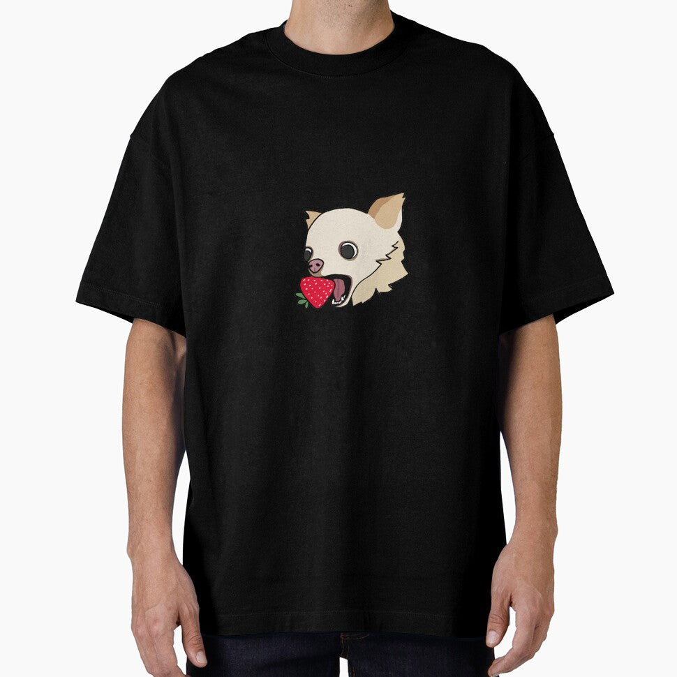 Chihuahua Biting a Strawberry Meme by poodlepin