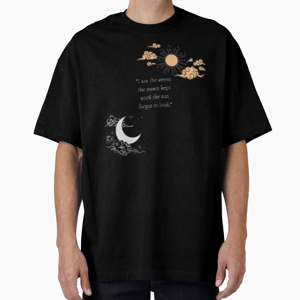 The Secret Moon & Sun Celestial Quote Illustration by Lush Aura Designs