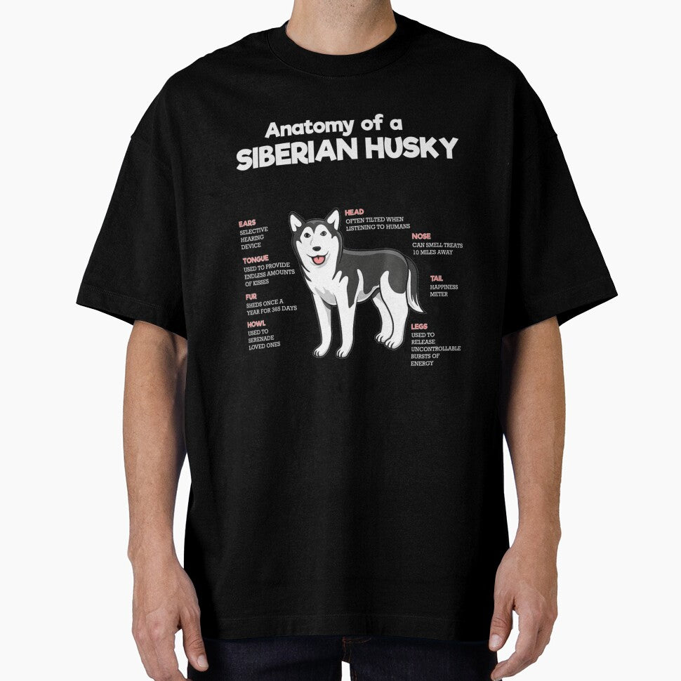 Anatomy Of A Siberian Husky Funny Dog by NiceStore059