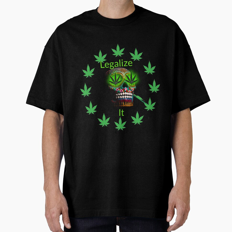 Legalize It, Weed Marijuana Skull Smoking. by BestDesignbySof