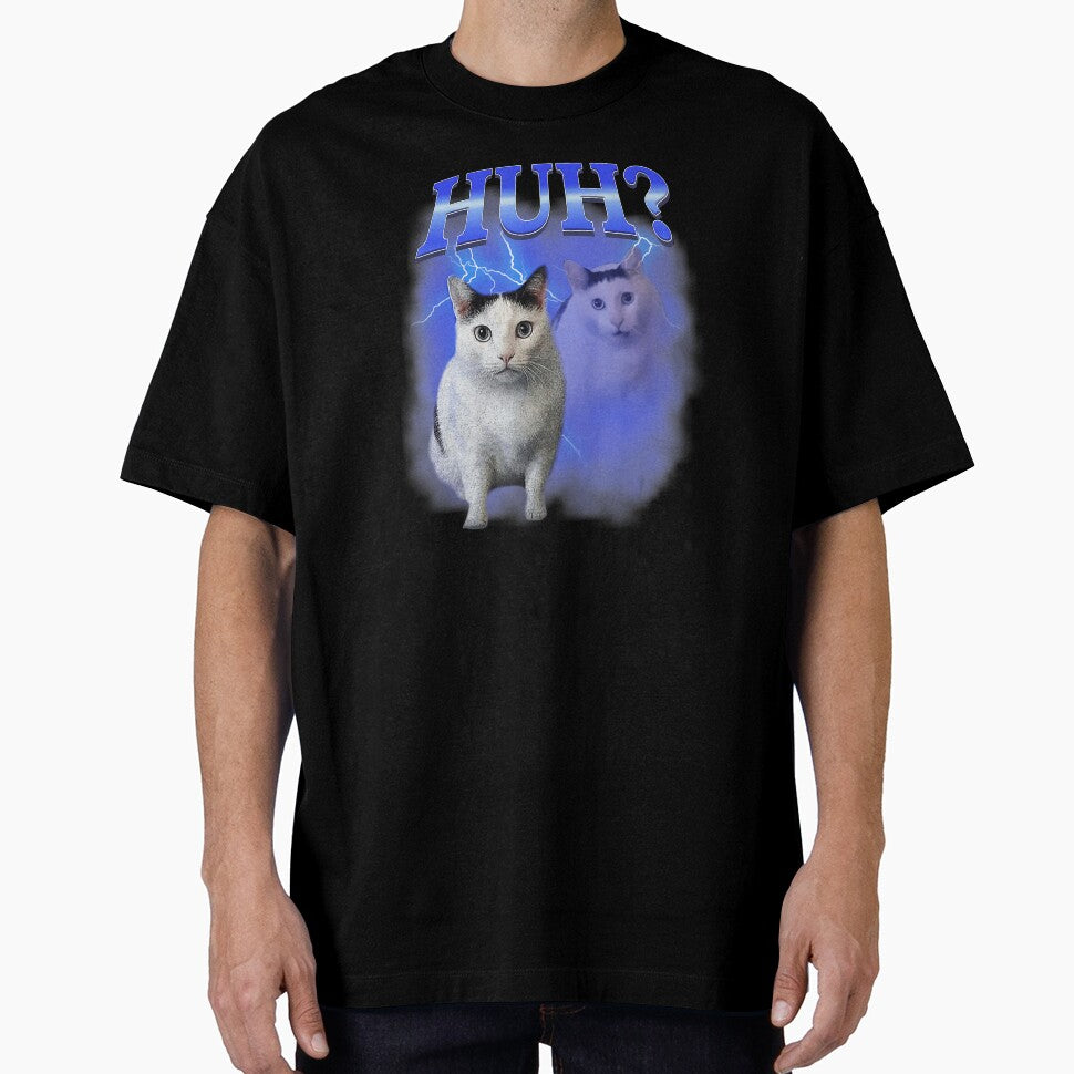 Huh Silly Cat Meme Funny Oddly Bootleg by tadmercado