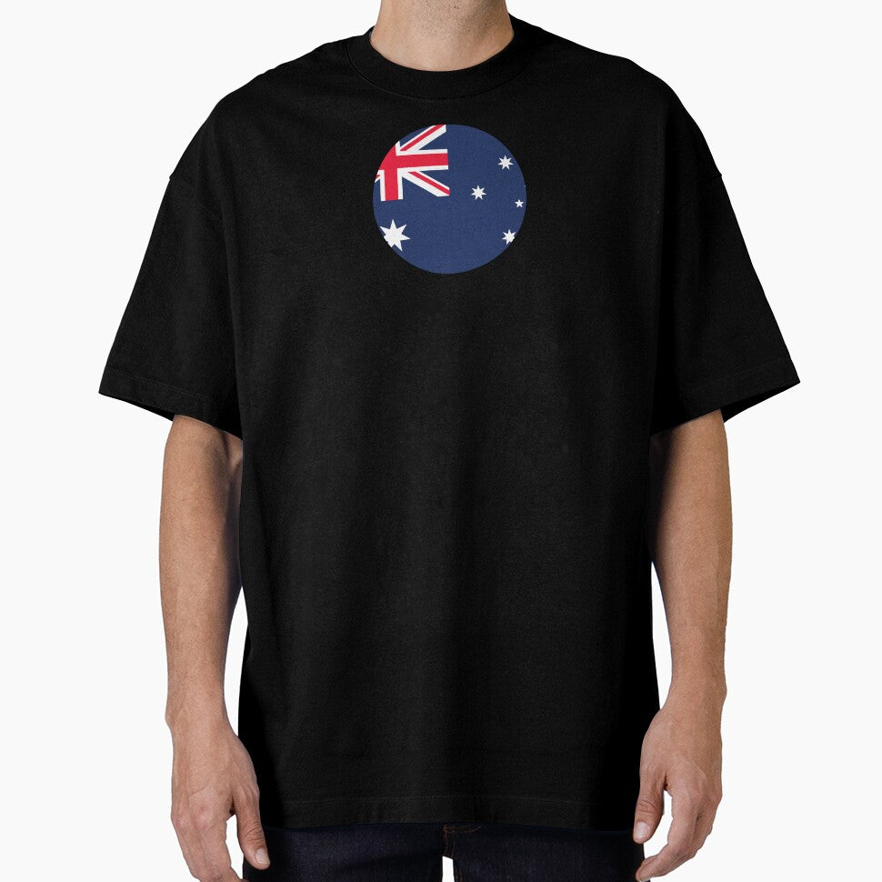 Australia Circle Flag (On Black) by STUDIO-72