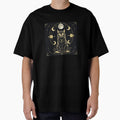 The Moon – Mystical Cat Tarot Card T-Shirt by Almond Paper Co.