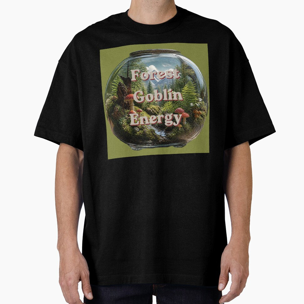 Forest Goblin Energy - Terrarium Mushroom Forest Illustration by plantsinnature