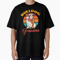 Bulldog Grandma Dog Mothers Day puppy Lover Cute Sunser Retro Funny by Meteor77