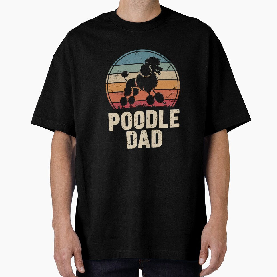 Poodle Dad - Vintage Father's Day Puppy Owner Pet Love by RuthGAArt