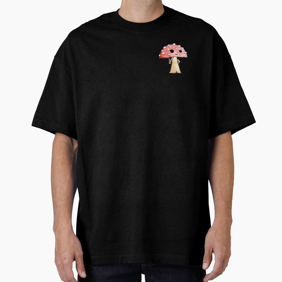mushroom peace sign (pink) by Grace Pinkstone