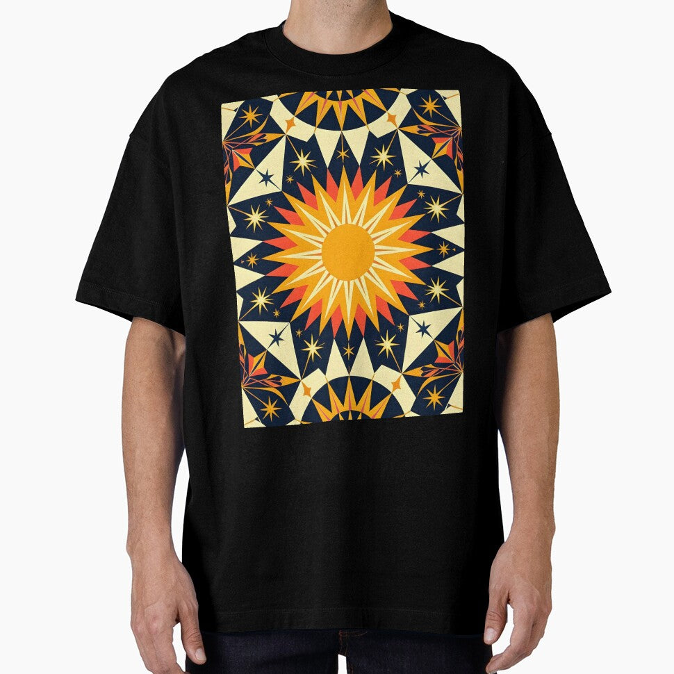 Solar + Lunar Harmony – Bauhaus-Inspired Sun and Moon Design by WhimsicalThredz