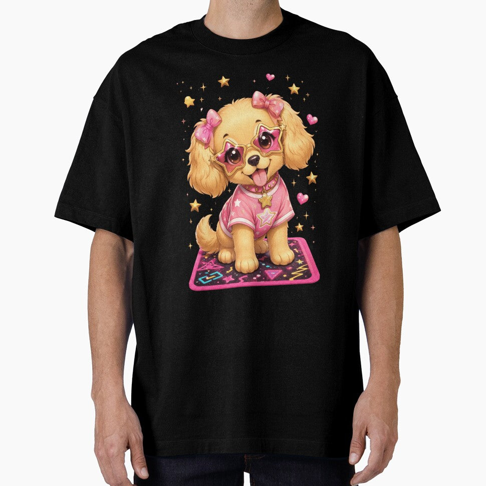 Starry-Eyed Puppy Critter - Pink Arcade Bliss by Ashley critters