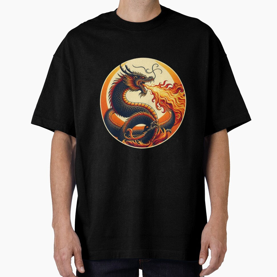 Fire light dragon breathing fire vintage by Expressions-Sel