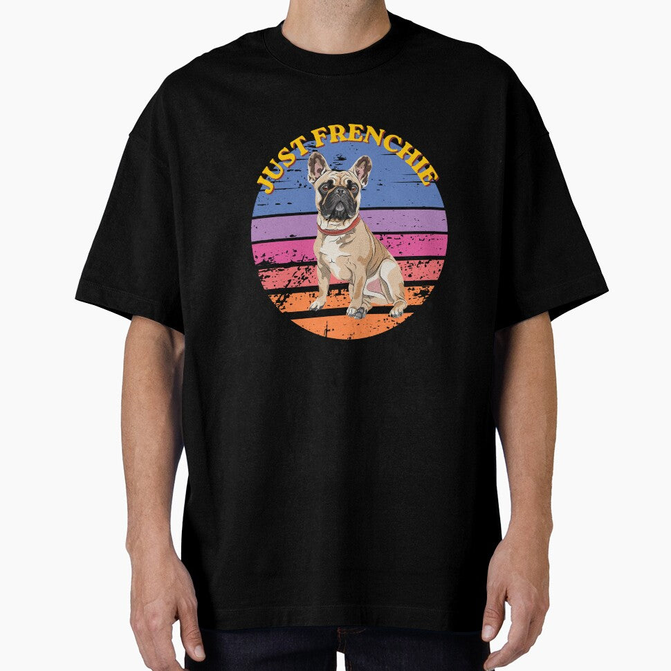Vintage Retro French Bulldog - Just Frenchie by Gapanaart