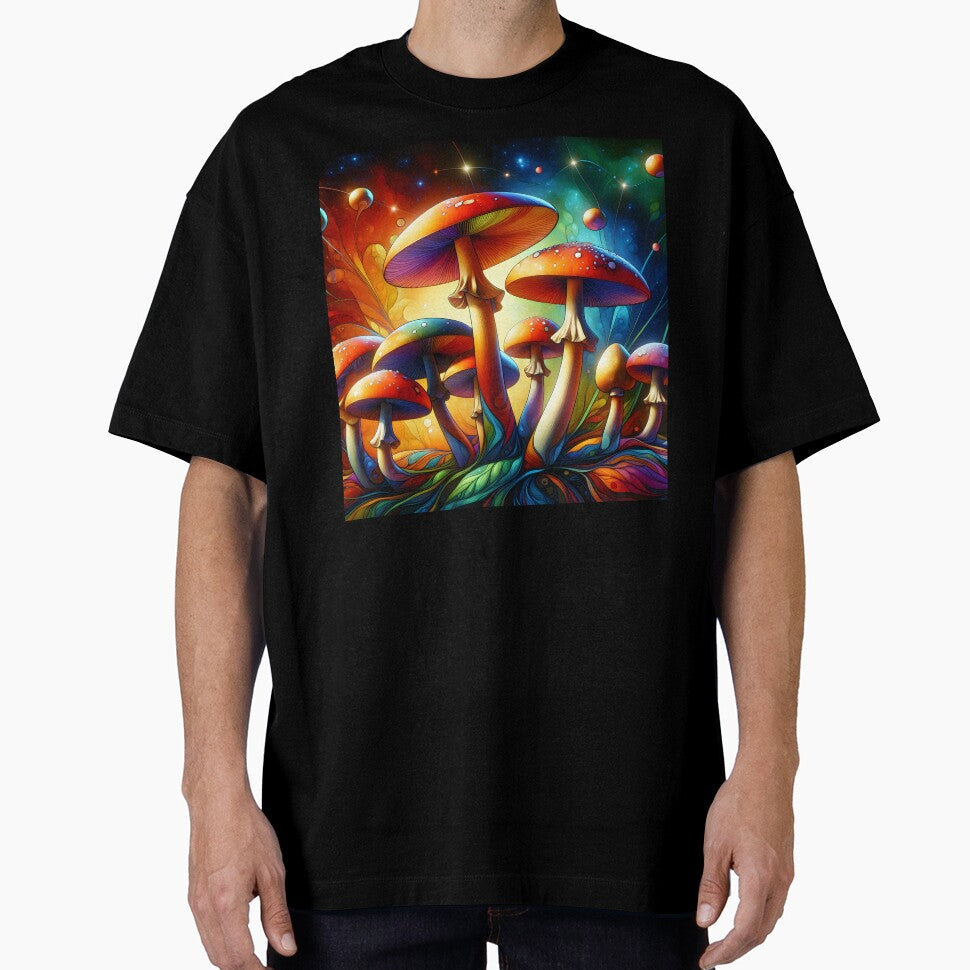 Psychedelic Galactic Mushroom Scene by Travelcases