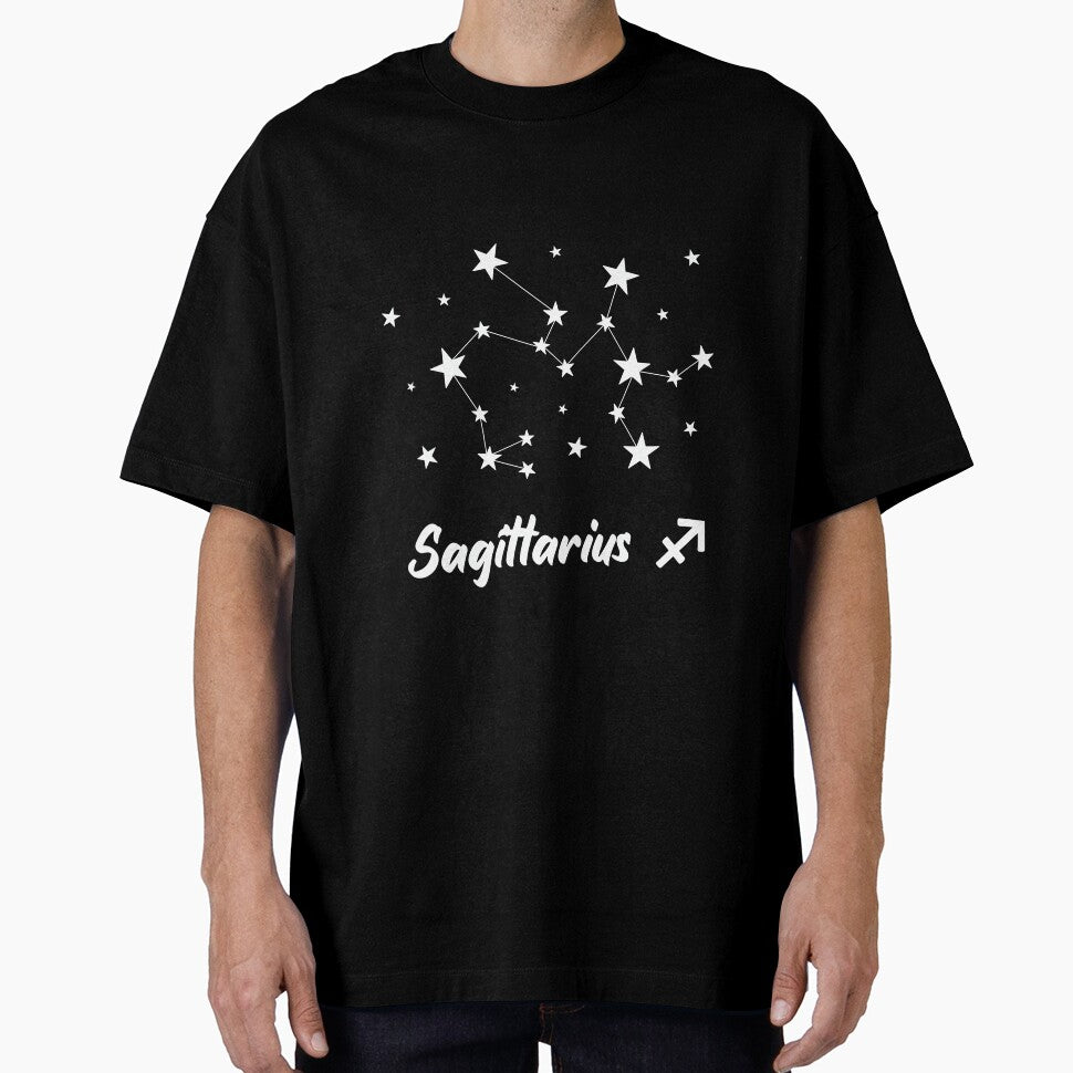 Sagittarius Zodiac Star Constellation White Lines by LaGode
