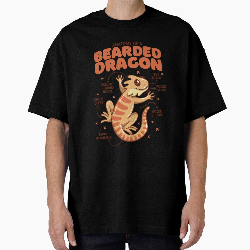 Anatomy of a Bearded Dragon Awesome Pogona Reptile Lover by NewArtWave