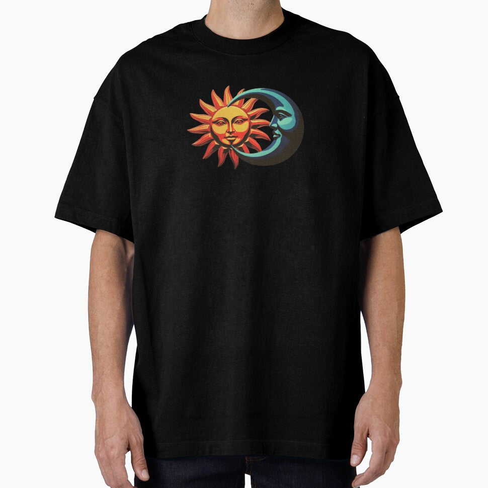 Sun and Moon Faces – Bold Celestial Art Symbolizing Cosmic Balance by Kristylynn757