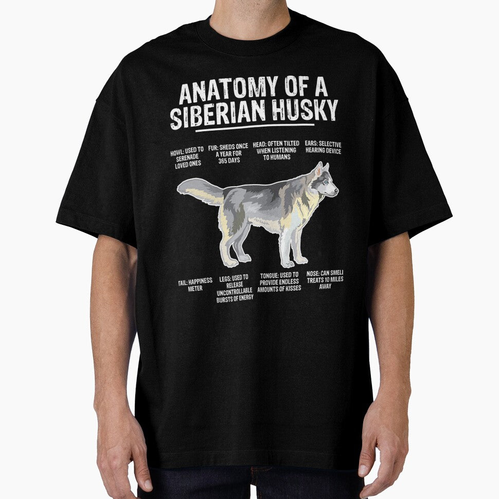 Cute and Funny Anatomy of a Siberian Husky by Nicestore099