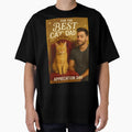 Cat Dad Appreciation Day Greeting with Proud Man and Ginger Cat Royalty by Places On Earth