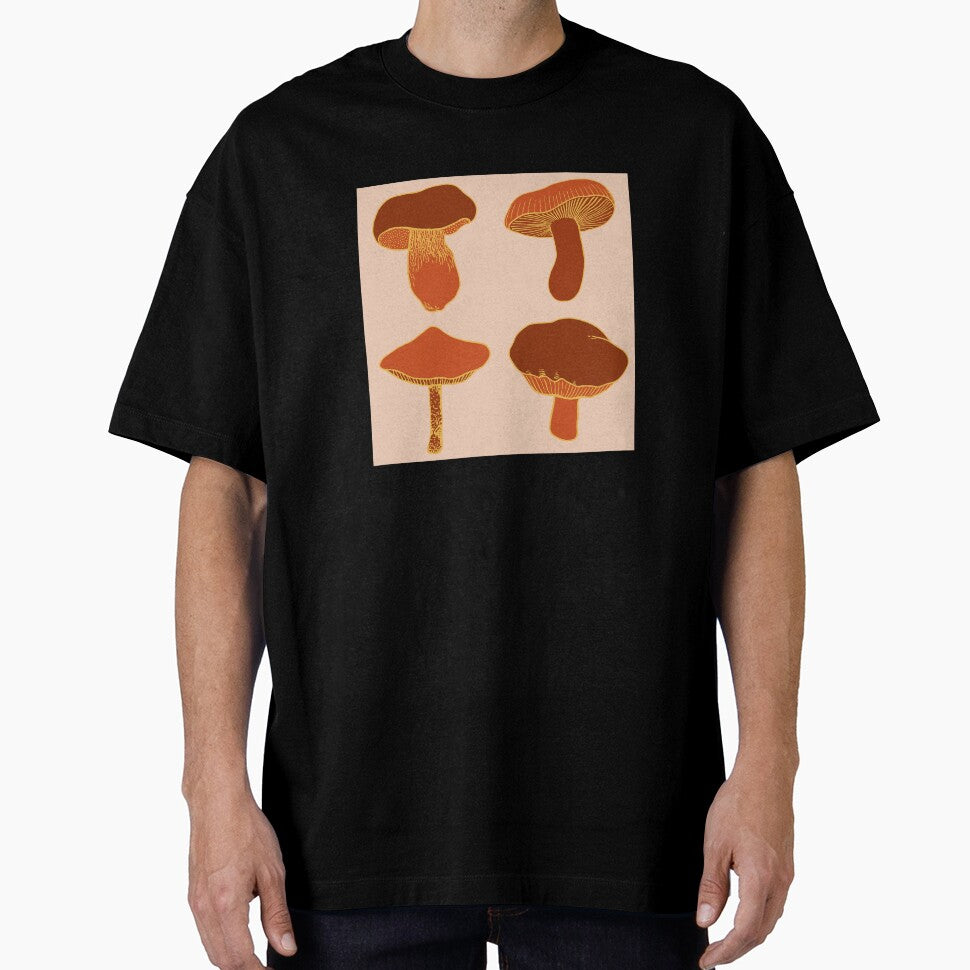 Warm toned mushroom design by hanameda