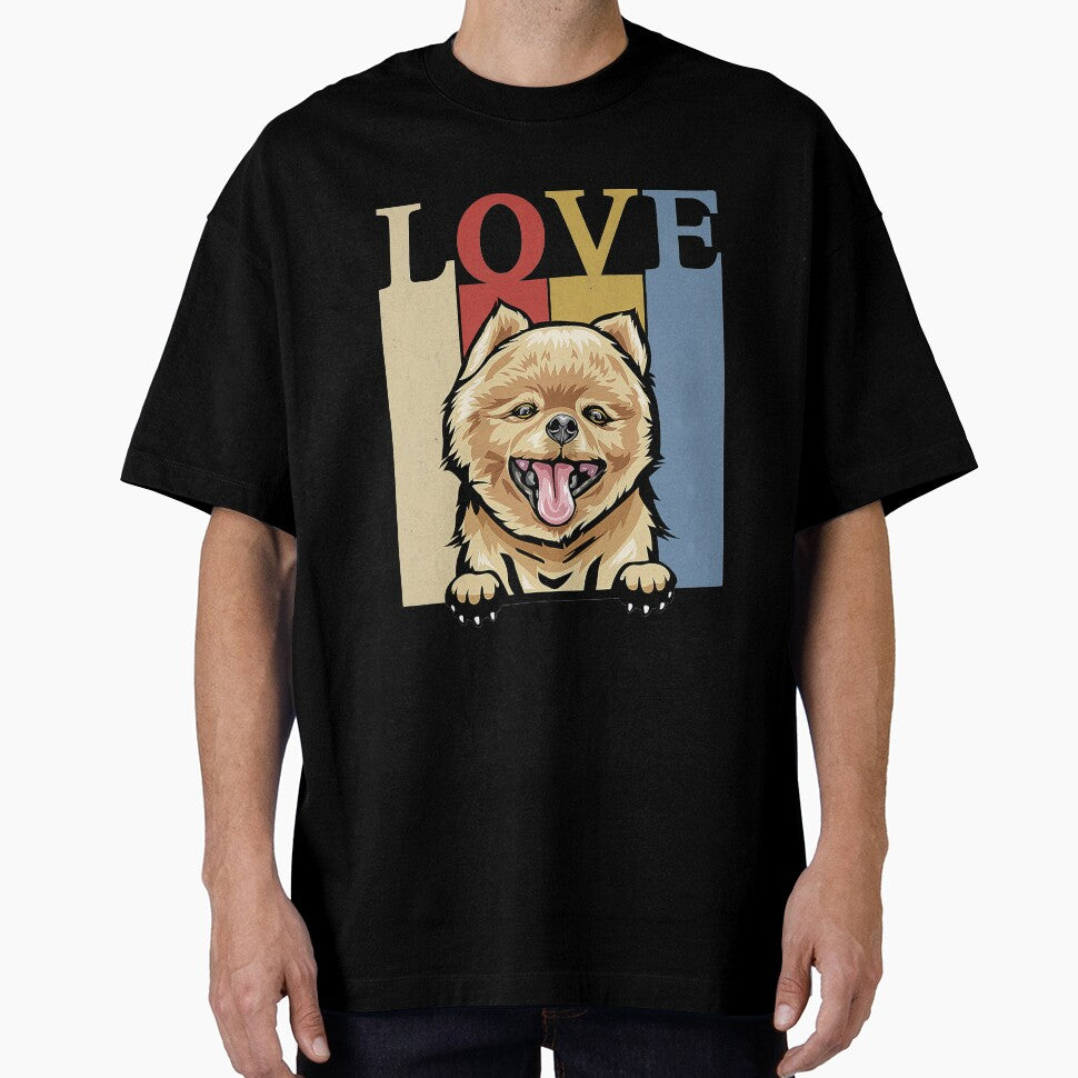 I Love My Pomeranian Vintage Retro Dog Mom Dad Pet Lover by JeffreyShultz