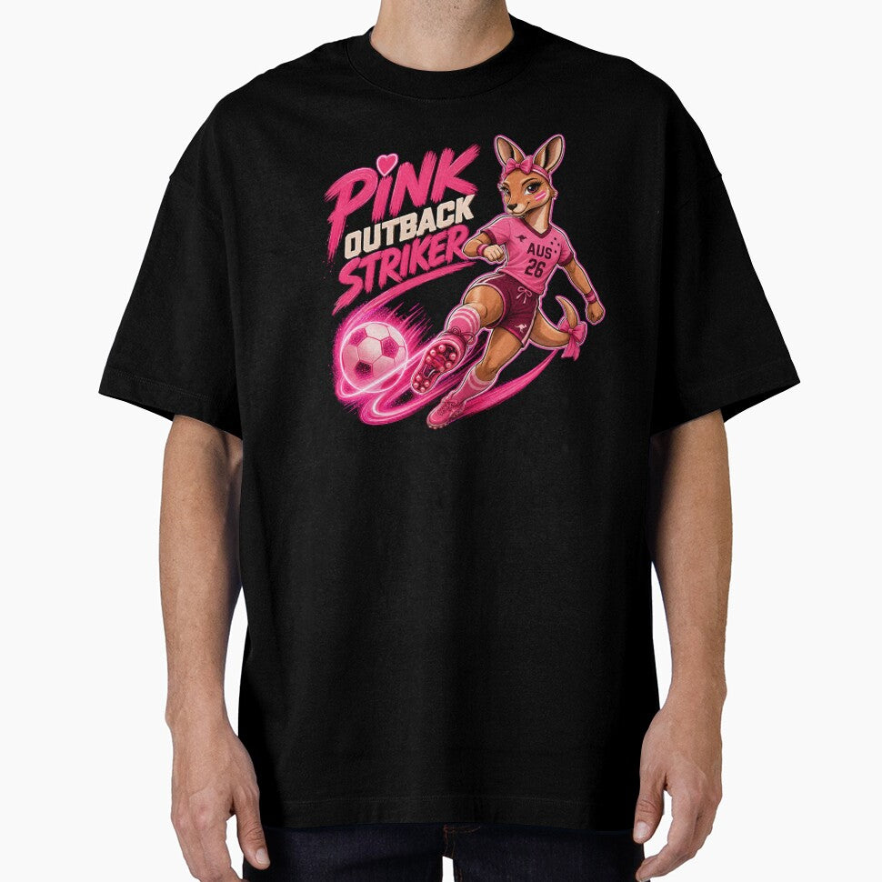 Pink Outback Striker Soccer Kangaroo Shirt | Australia Football Aesthetic 2026 by Prime legend