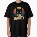 Cat Daddy Retro Sunset Black Cat Yellow Eyes Vintage by Hananiah Merch