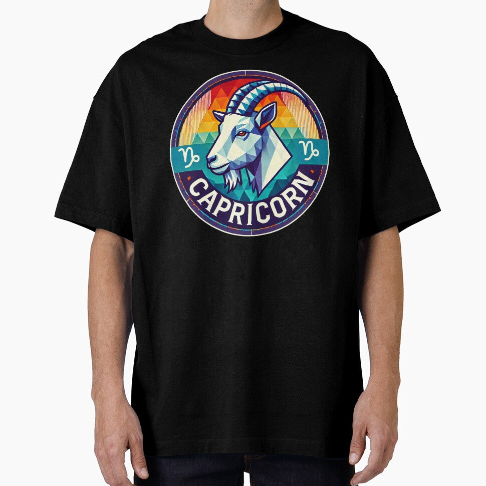 Capricorn - Modern Geometric Design by PsycheBrain