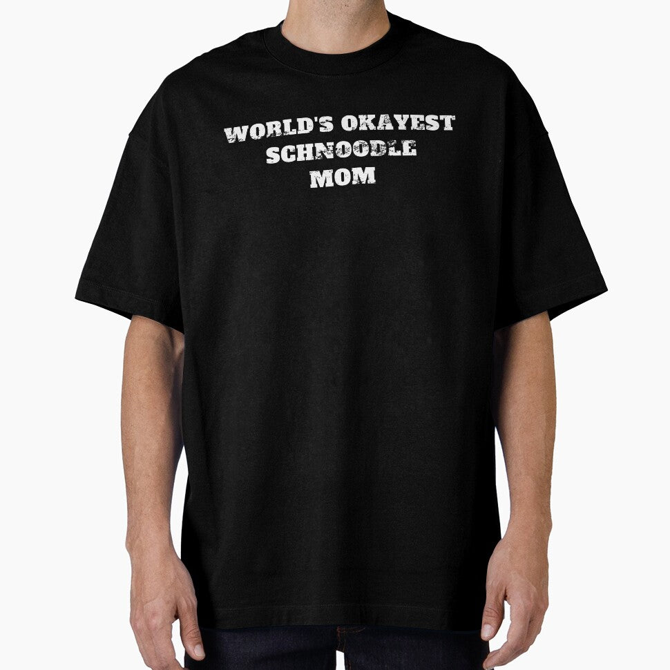 World's okayest schnoodle mom Retro Vintage by Jeangel97